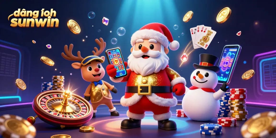 Experience the fun at đăng nhập sunwin with animated characters in a vibrant casino scene.