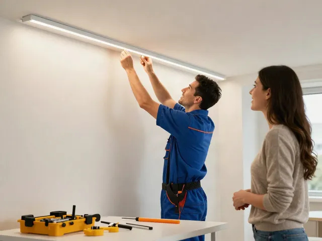 Banda LED 220V instalată de un profesionist în servicii de iluminat local